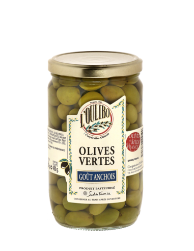 Olives Vertes - Goût Anchois