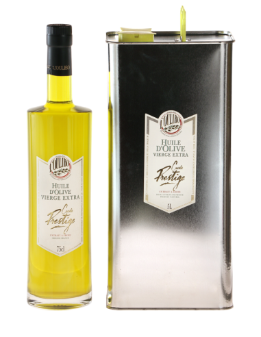 Huile d'olive vierge extra non filtrée 6 bouteilles transparentes